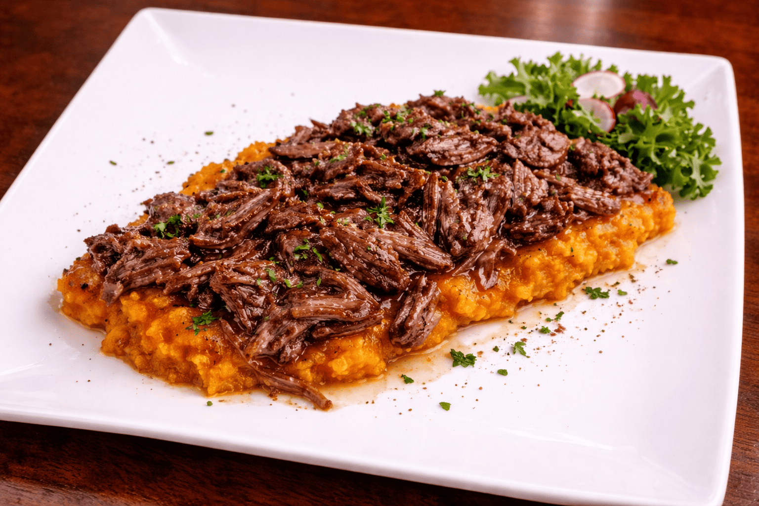 Pulled Lamb and Sweet Potato