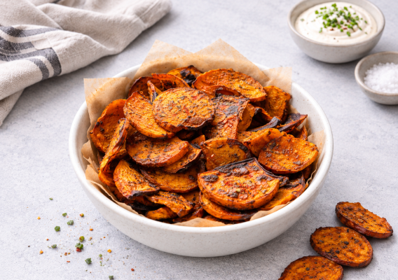 Spiced Roasted Sweet Potato Slices